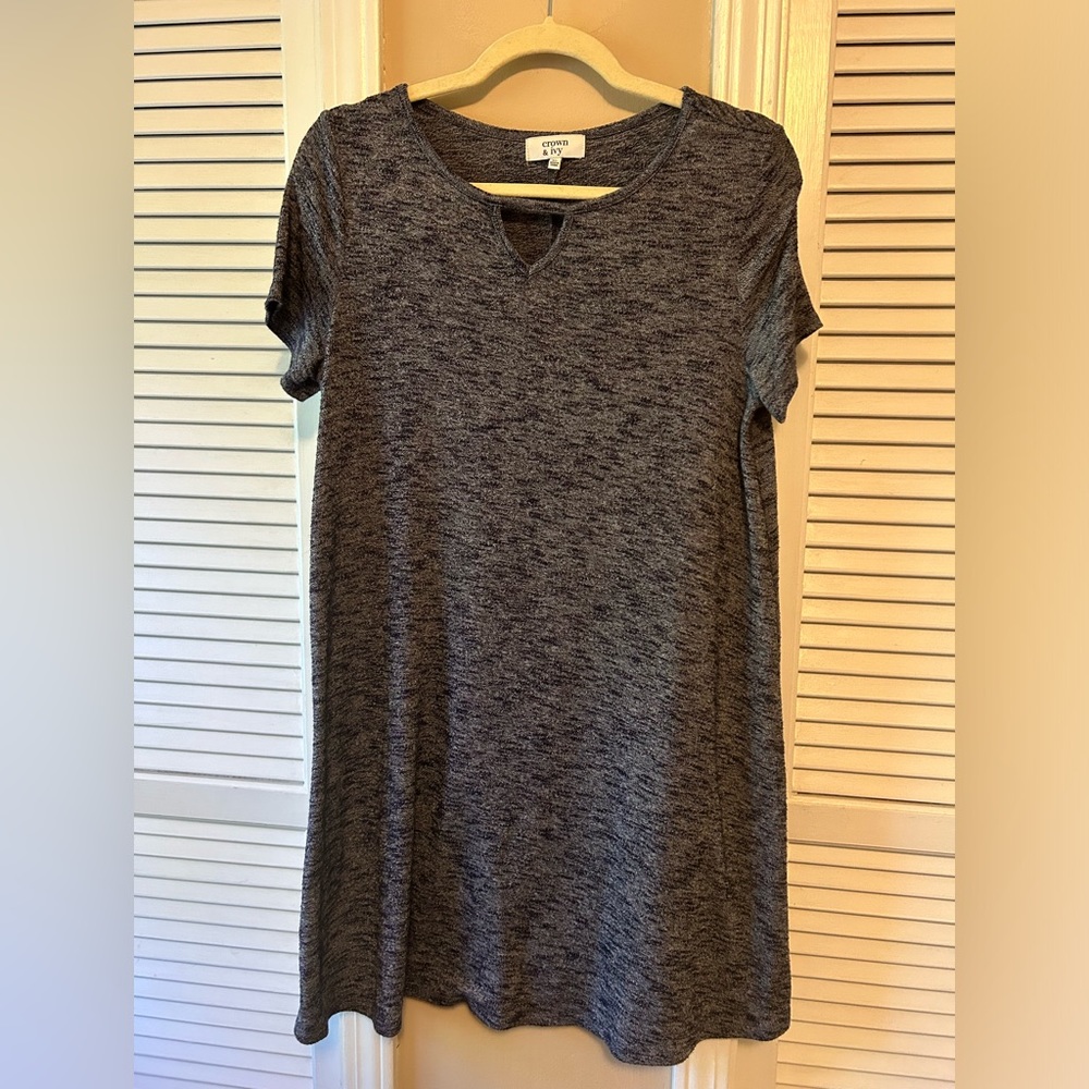 Crown & Ivy Casual Gray Dress - Size XL